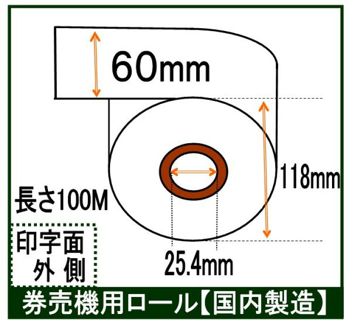 楽天市場】オペラル(Operal) VMT-120対応卓上式小型券売機 ロール紙 8 