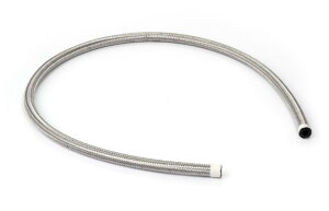 ステンレス メッシュホース【シルバー AN6 1m】フューエルホース 燃料ホース 柔軟 耐圧 耐熱 耐油 オイルライン クーラー 【送料無料】mak-b54
