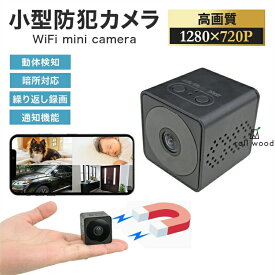 防犯カメラ 小型カメラ 小型 家庭用 屋内 屋外 監視カメラ 工事不要 長時間録画 人感センサー 人体感知 動体検知 暗視 赤外線 自動録画 ループ録画 上書き録画 駐車場 車庫 簡単操作 かんたん設置 webカメラ スマホ 遠隔 WiFi