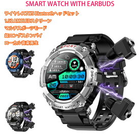 日本製センサー スマートウォッチ TWSイヤホン スマートウォッチ通話機能付,チタン合金シェル腕時計,HIFI 9D音質イヤホン,録音機能,万歩計, 両耳イヤホン,防塵防水,軍用規格耐寒耐熱,活動量計,DIY文字盤,長時間使用可能，着信電話,Line通知,iphone&アンドロイド対応,贈り物