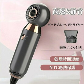 2025年最新版 ドライヤー リカバリーエアー 新開発 高速 ドライヤー 大風量 速乾 ヘアドライヤー 2億マイナスイオン 恒温ヘアケア 静音 ブラシレスモーター 強力パワー 乾燥時間短縮 NTC過熱保護 温冷自動切り替え 磁吸ノズル付き コンパクト 静電気抑制