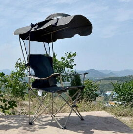 折り畳みチェア 椅子 イス キャンプチェア おしゃれ アウトドア チェア 屋根付きチェア サンシェード シェード 日よけ レジャー キャンプ 耐荷重150kg 軽量バーベキュー 折りたたみ式紫外線対策 レジャーチェア UVカット 軽量 収納袋付き 持ち運び便利