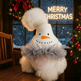 クリスマス ペット服 ワンピース 猫服 犬服 クリスマス衣装 犬の服 小型犬 ペットウェア スノーマン 雪だるま コスプレ 魔法使い 撮影 コスチューム 猫用 猫 かわいい ペット用