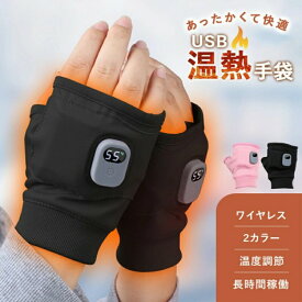 電熱グローブ usb 充電式 ヒーター 手袋 充電 温熱手袋 防寒手袋 内蔵 ワイヤレス あったかグッズ 防寒グッズ スマホ 自転車 作業 パソコン