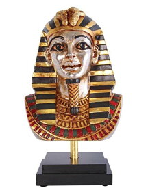 ミュージアム マウント 博物館の架台の上の古代エジプト王 ツタンカーメン像 彫像 -彫刻置物（輸入品