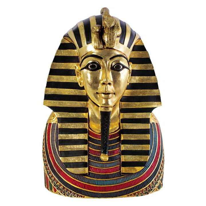 楽天市場】古代エジプト ツタンカーメンの黄金のマスク胸像 壁彫刻 