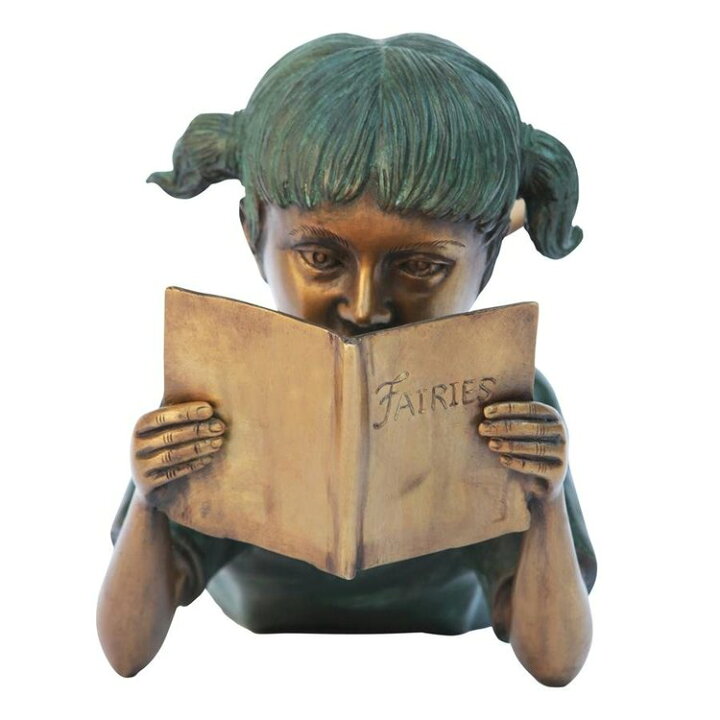 【新品本物】 芝生の上で 寝そべって本を読む少年の彫像 本の虫の少年 ブロンズ像 装飾置物 ガーデン 庭園 輸入品 kids-nurie.com