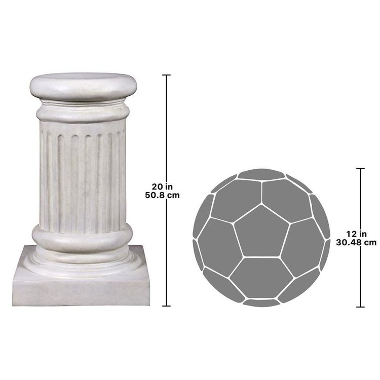 楽天市場】古典的な古代ギリシャの溝付き円柱彫刻台座: スモール（小