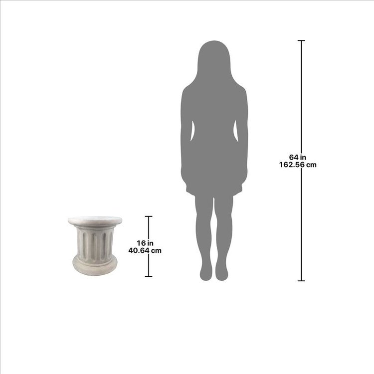 楽天市場】古代ローマ ドーリア式 幅広の溝付き円柱彫刻台座:ワイド