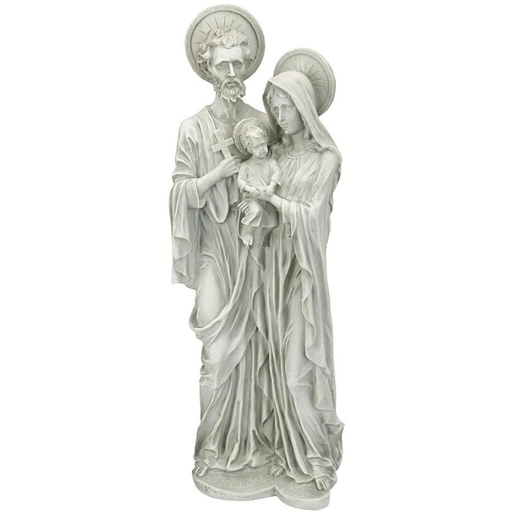 聖家族彫像：ラージ彫刻 聖母マリア ヨセフ イエス・キリスト カトリック教会 園芸 芝生(輸入品 彫刻
