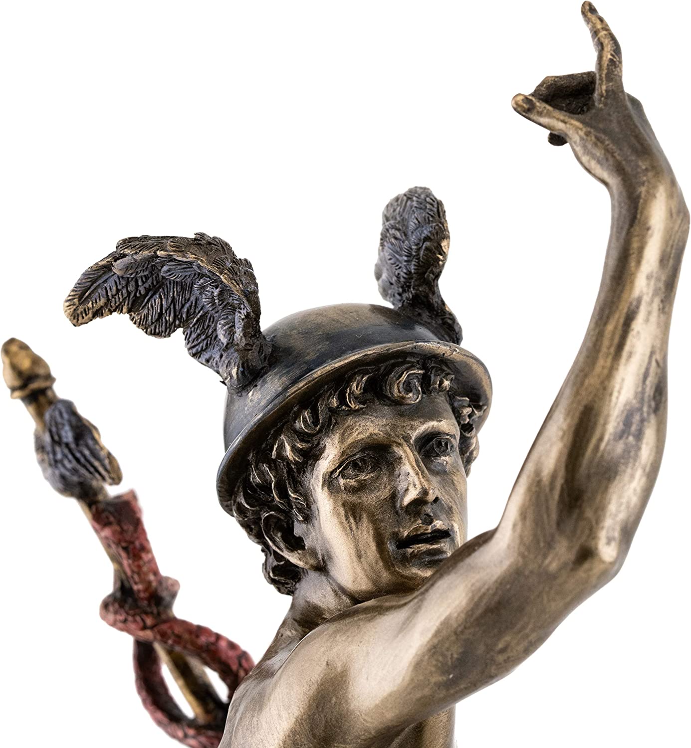 天翔けるマーキュリー ギリシャ ヘルメス神エルメス 大理石風彫刻彫像