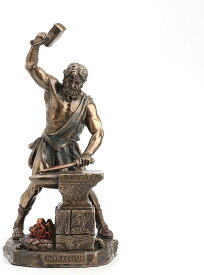 鉱工業 工芸 芸術の神 ヘパイストス（ヘファイストス）古代ギリシャの火と鍛冶の神ブロンズ風彫像 装飾彫刻 父の日プレゼント(輸入品