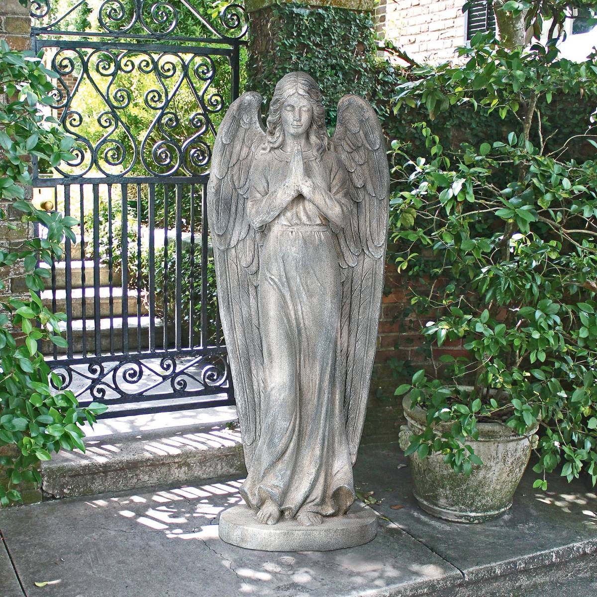 楽天市場】慈悲の祈りの天使 庭園彫像 ガーデン彫刻 野外イテリア 広場