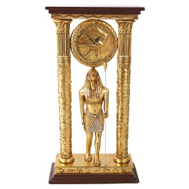 古代エジプト アメン神殿 王室の時計彫像 卓上時計クロック彫刻 書斎 会議室 ホテル レストラン カフェ パブ 贈り物 輸入品