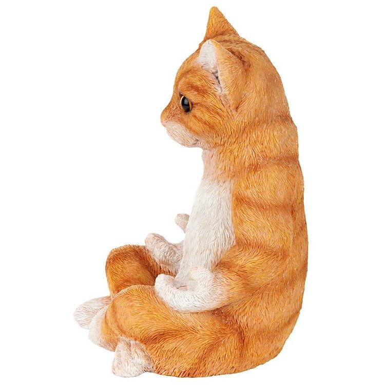 楽天市場】座禅を組み瞑想する、子猫ネコの彫像 ホーム装飾置物 ヨガ