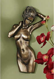 ラ ドンナ ヌード女性 トルソー壁彫刻 ブロンズ風彫像 インテリア装飾 アート工芸 カフェ パブ 贈り物 輸入品