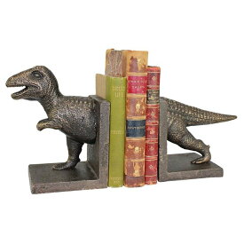T レックス 肉食恐竜 鋳鉄製ブックエンド 一対 アート工芸彫刻 書斎 リビング 図書館 カフェ ギフト 贈り物 輸入品
