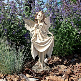 ワイルドフラワー メドウズ フェアリーズ（草原の花の妖精）ガーデン彫像: カーラ アートフィギュア彫刻 庭園装飾 贈り物 輸入品