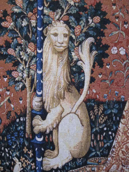 楽天市場】西洋美術 貴婦人と一角獣 「聴覚」 オルガンを弾く女神 中世