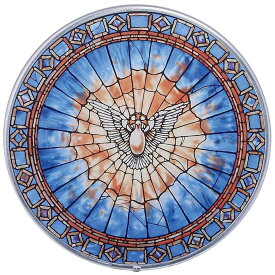 ティファニーのホーリースピリット精霊 鳩のデザインアート グラス ステンドグラスインテリア装飾壁飾りアート工芸輸入品