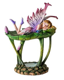 セール！即納！蓮の葉の上で寝そべる妖精宝石皿ロータスフェアリージュエリー トレイ フィギュア輸入品