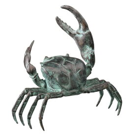 カニ蟹鋳造ブロンズ庭園彫像:小1セット高品質ロストワックスブロンズ製彫像アート工芸コレクションアート輸入品