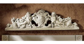 デヴォンシャー彫刻 ウォールペディメント 古代ギリシア切妻彫像/ 新古典主義 エントランス イングランド公爵 プレゼント贈り物（輸入品