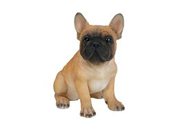 動物彫刻オブジェ 座るフレンチブルドッグ子犬 彫像約20cm/ ペットショップ ドッグカフェ ペットホテル 記念品 プレゼント贈り物(輸入品