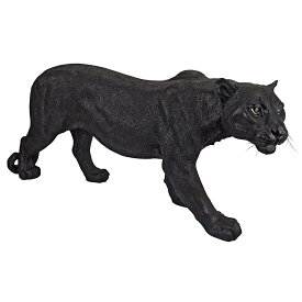 動物彫刻オブジェ シャドー・プレデター ブラックパンサー(黒豹) ガーデンインテリア彫像 サイズ；ラージ / 新築祝い プレゼント(輸入品
