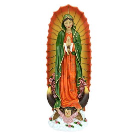 グアダルーペの聖母 キリスト教 カトリック彫刻置物 宗教像 彫像 ラージ 85cm/ カトリック教会 ガーデニング プレゼント贈り物（輸入品）