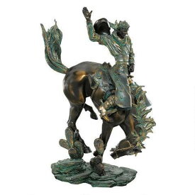 デザイン・トスカノ製 ワイルドウェストブロンコバスター/西部の野生馬をならすカウボーイ 彫刻 彫像 置物 彫刻 書斎 贈り物（輸入品）