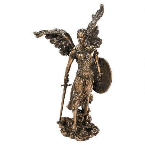 楽天市場守護天使 ミカエル ブロンズ風彫像 彫刻/ カトリック教会