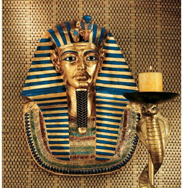 ツタンカーメン王マスク 古代エジプト デザイン・トスカノ製 壁彫刻 彫像/ ファラオ ピラミッド スフィンクス ナイル川 神殿 王宮 (輸入品