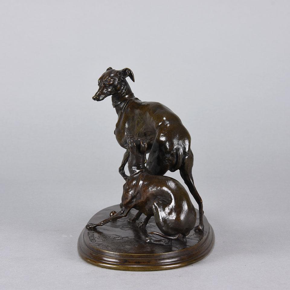 「ジジとジゼル」 グレイハウンド 彫刻 彫像/ ドッグレース ウサギ 小動物 狩猟犬種 サイトハウンド ブリーダー プレゼント贈り物（輸入品 |  浪漫堂ショップ