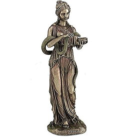 薬学の神様！古代ギリシア神話 女神、健康の維持や衛生を司る ヒュギエイア 健康神像 彫刻彫像/ 薬局 薬剤師 病院医院 診療所 医者（輸入品
