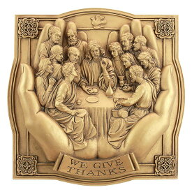 主の晩餐（最後の晩餐） 壁彫刻 彫像/ カトリック教会 祭壇 洗礼 福音 聖書 十字架 聖母マリア 壁装飾インテリア プレゼント 贈り物(輸入品