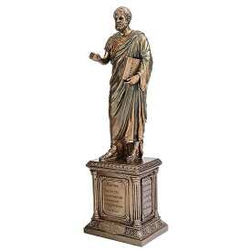 古代ギリシャ 哲学者 アリストテレス 彫像 彫刻/ 西洋最大の哲学者 倫理学 自然科学 「知を愛する」お祝い プレゼント 贈り物（輸入品