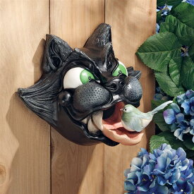 キャット・アストロフィ「(突然の)大惨事」バードハウス（猫の舌が鳥小屋となった場合）彫像 彫刻/面白グッズ 壁掛け プレゼント（輸入品）