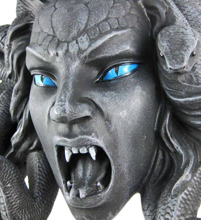 楽天市場 髪の毛は 蛇になった 恐ろしいメデューサ ゴルゴン 壁掛け彫刻 彫像 ギリシャ神話 ポセイドン アテナ ペスセウス 贈り物 輸入品 浪漫堂ショップ