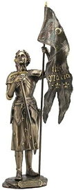 剣と旗を持った、ジャンヌ・ダルク ブロンズ風 彫像 彫刻 オルレアンの聖女/ 百年戦争 カトリック教会 聖人 プレゼント 贈り物(輸入品)