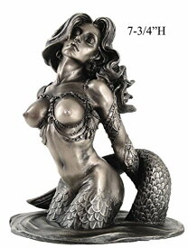 約20cm セクシーな マーメイド(人魚)胸像の置物 彫刻 彫像/ アリエル リトルマーメイド ポセイドン 水族館 ビーチカフェ プレゼント輸入品）