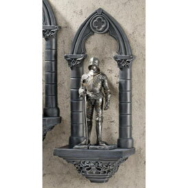 西洋鎧ナイト 中世騎士（サー・サミエル）の壁掛け彫刻 彫像置物/装飾シンテリア ゲームオブスローンズ アーサー王 プレゼント贈物(輸入品