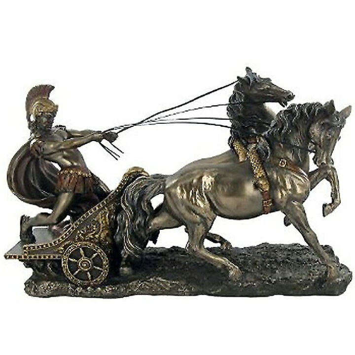 楽天市場】ローマ時代のチャリオット（戦闘用馬車）ブロンズ風仕上げ 