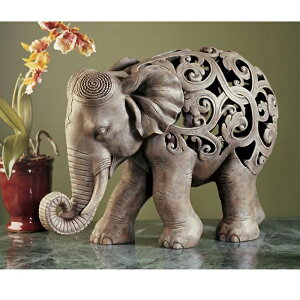 AWAeCXg􉽊w͗l̒u AWEUEGt@g  ]EEW  / Anjan the Elephant Jali SculptureiAi