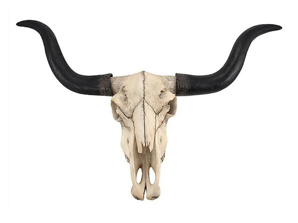 ロングホーン（牡牛）頭骨 レプリカ 壁掛け 彫刻 彫像 ロングホーン（牡牛）頭骨 レプリカ 壁掛け 彫刻 彫像/ Long Horn Cow Skull Wall Hanging Longhorn Steer(輸入品