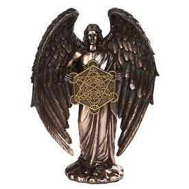 大天使メタトロン ブロンズ風 彫刻 彫像 高さ約25cm/ 新約聖書 タルムード「契約の天使」、「天の書記」、「神の代理人」 出エジプト記 炎の柱 生命の樹 （輸入品
