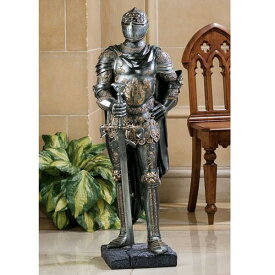 ハーフサイズ 王を防御する西洋甲冑を着た騎士 レプリカ 彫像 彫刻/ アーサー王と円卓の騎士 十字軍 テンプル騎士団 イングランド（輸入品）