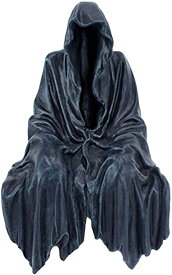 クリーパー 座る死神 彫像 デスクトップ・オーナメント・ゴシック彫刻（サイズ：高さ約20cm）/ ハロウィン アクセント（輸入品）