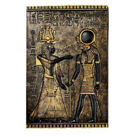 古代エジプト ホルス神 寺院の碑 壁彫刻 レリーフ彫像/ ピラミッド 神殿 王宮 エスニックカフェ レストラン プレゼント贈り物（輸入品））
