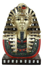 古代エジプトのファラオ ツタンカーメン王 黄金の仮面 胸像 彫像 彫刻 / Ancient Egyptian Pharaoh Mask Of King Tut Statue（輸入品）